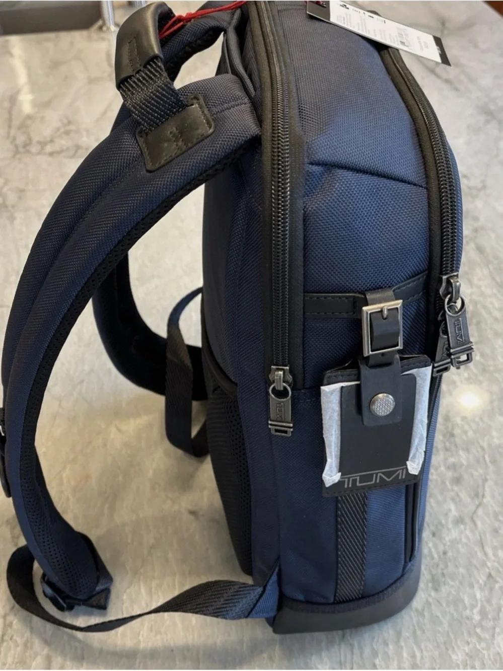 Tumi Navy Ballistic Nylon Laptop Backpack